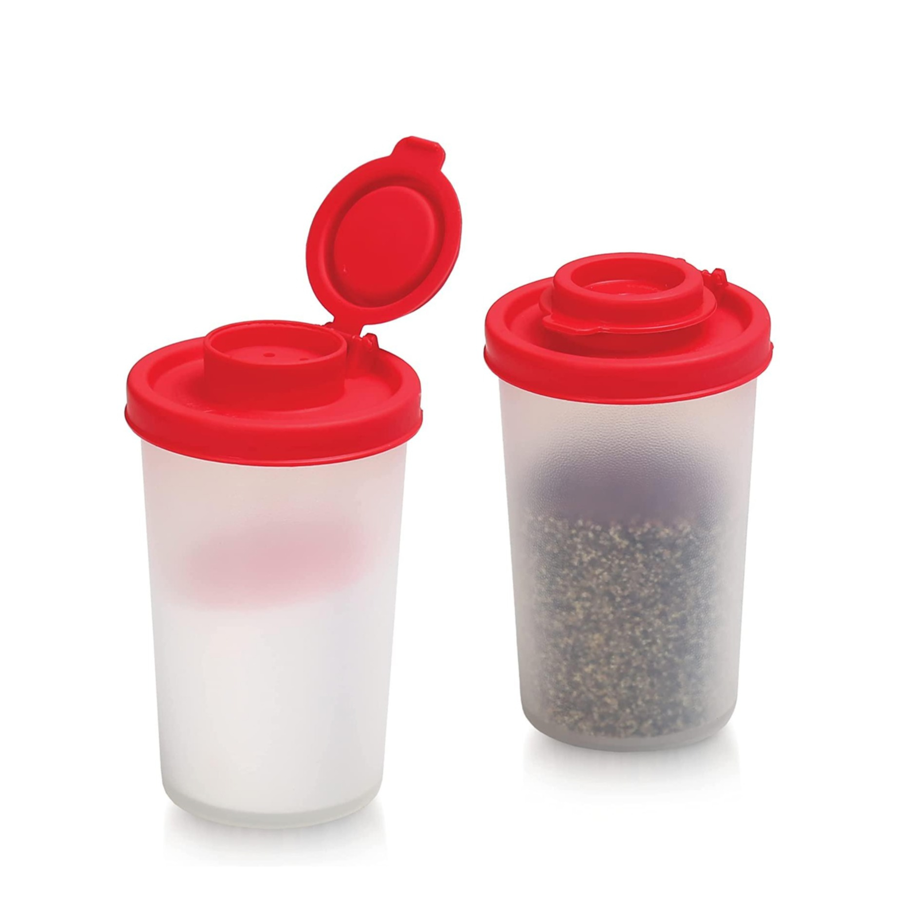 Image of (2er Set) 135ml Camping Salz- und Pfefferstreuer Picknick Behälter Gewürz Spender - Ro bei Apfelkiste.ch