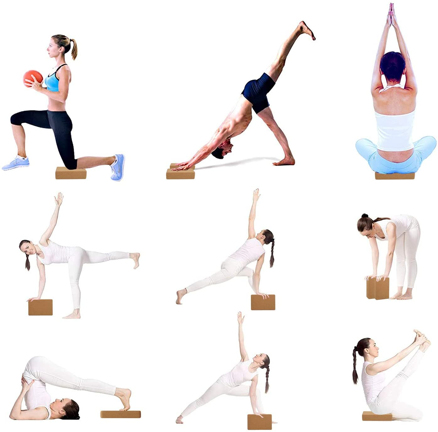 Yoga Block Klotz Hilfsmittel Gymnastik 7,5 cm 