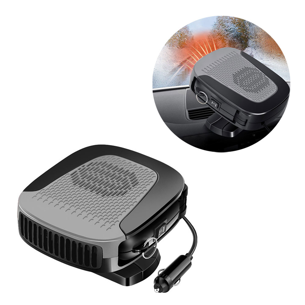 ele ELEOPTION Auto Heizlüfter,Tragbar Auto Heizung, 30 Sekunden schnelle  Heizung schnell Defroster 12V 150W Auto Keramik Heizung Lüfter (Schwarz und  Grau) : : Auto & Motorrad