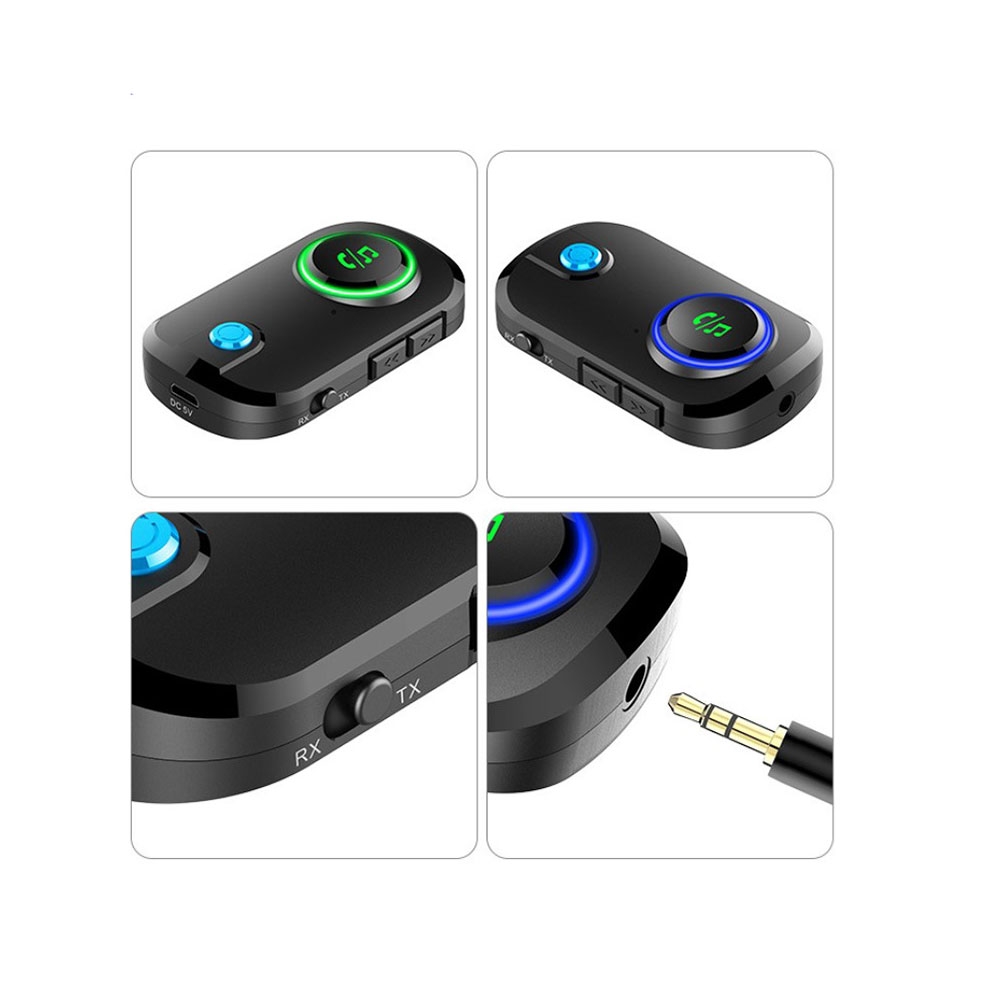 Bluetooth Adapter Audio 5.0 Bluetooth Receiver Transmitter 2 In 1 Mini  Wireless Sender / Receiver Mit 3,5mm Audio Kabel Klinke 300mah, Bluetooth  Empfn