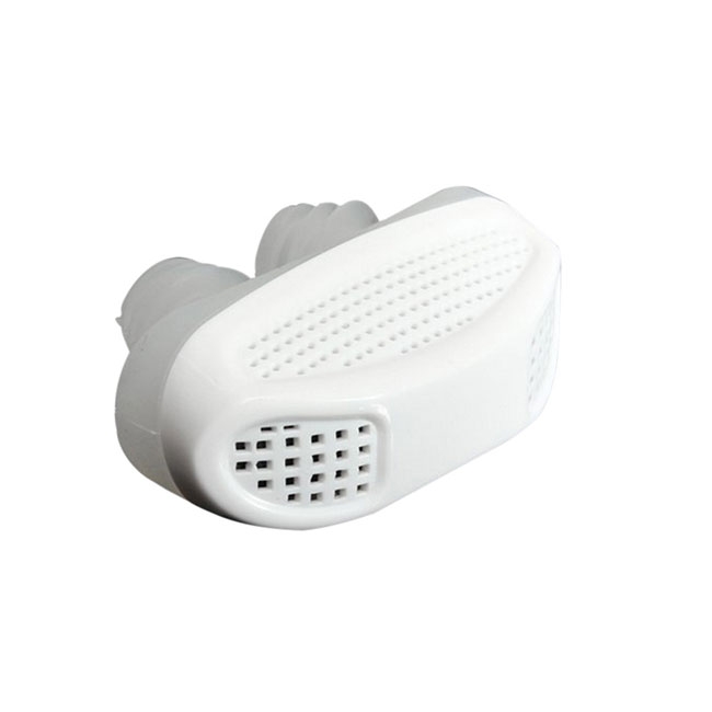 Image of (2in1) Schnarchstopper und Luftfilter aus Silikon - Weiss bei Apfelkiste.ch