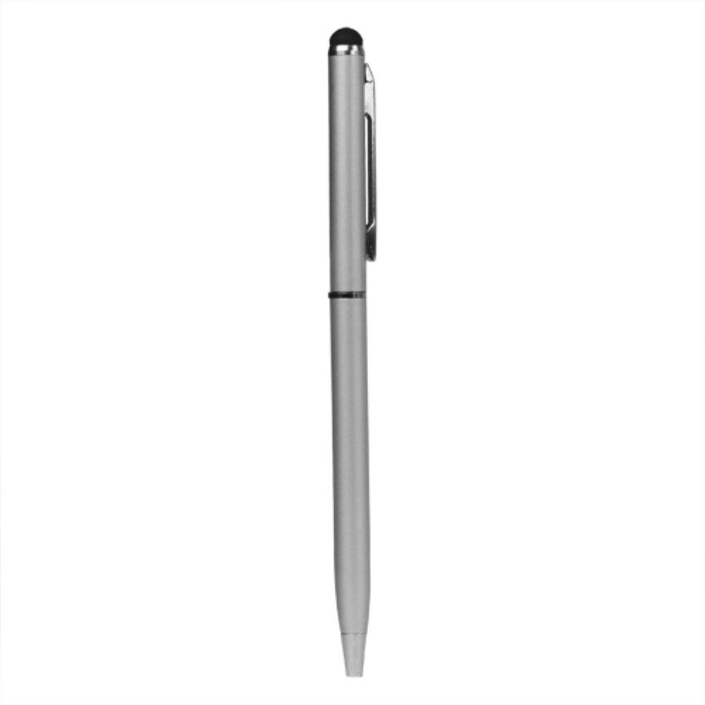 Image of 2in1 Universal Display Alu Stylus Touch Pen + Kugelschreiber - Silber bei Apfelkiste.ch