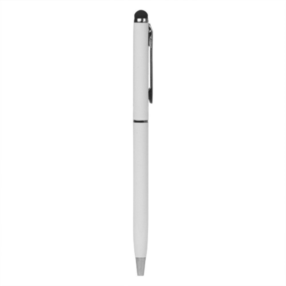 Image of 2in1 Universal Display Alu Stylus Touch Pen + Kugelschreiber - Weiss bei Apfelkiste.ch
