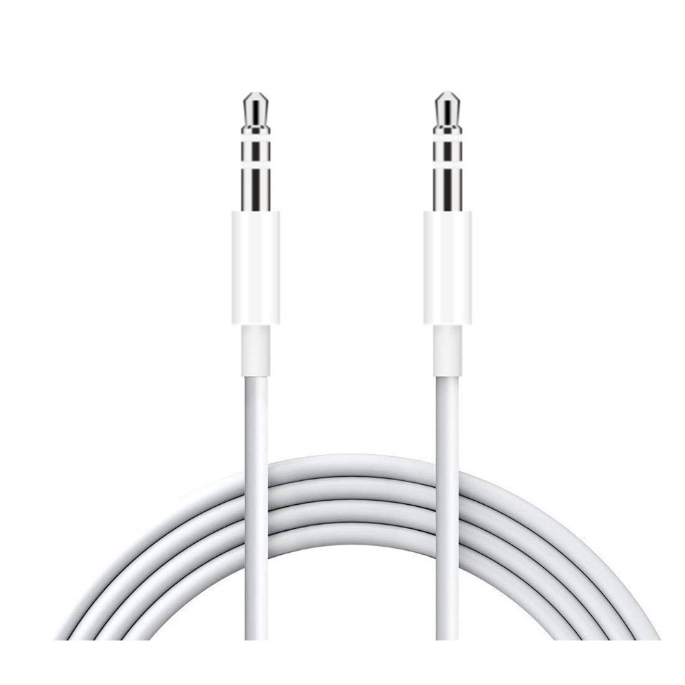 Image of (100cm) 3.5mm Audio Klinke Stecker Kabel AUX-IN - Weiss bei Apfelkiste.ch