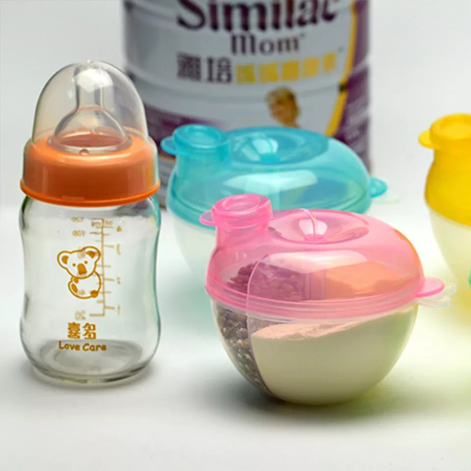 Pre Nahrung Aufbewahrung 2 Stück Milchpulver Portionierer Baby,Milchpulver 4 Fächer Drehverschluss Pre Nahrung Aufbewahrung 2 Stück Milchpulver Portionierer Baby,Milchpulver 4 Fächer Drehverschluss