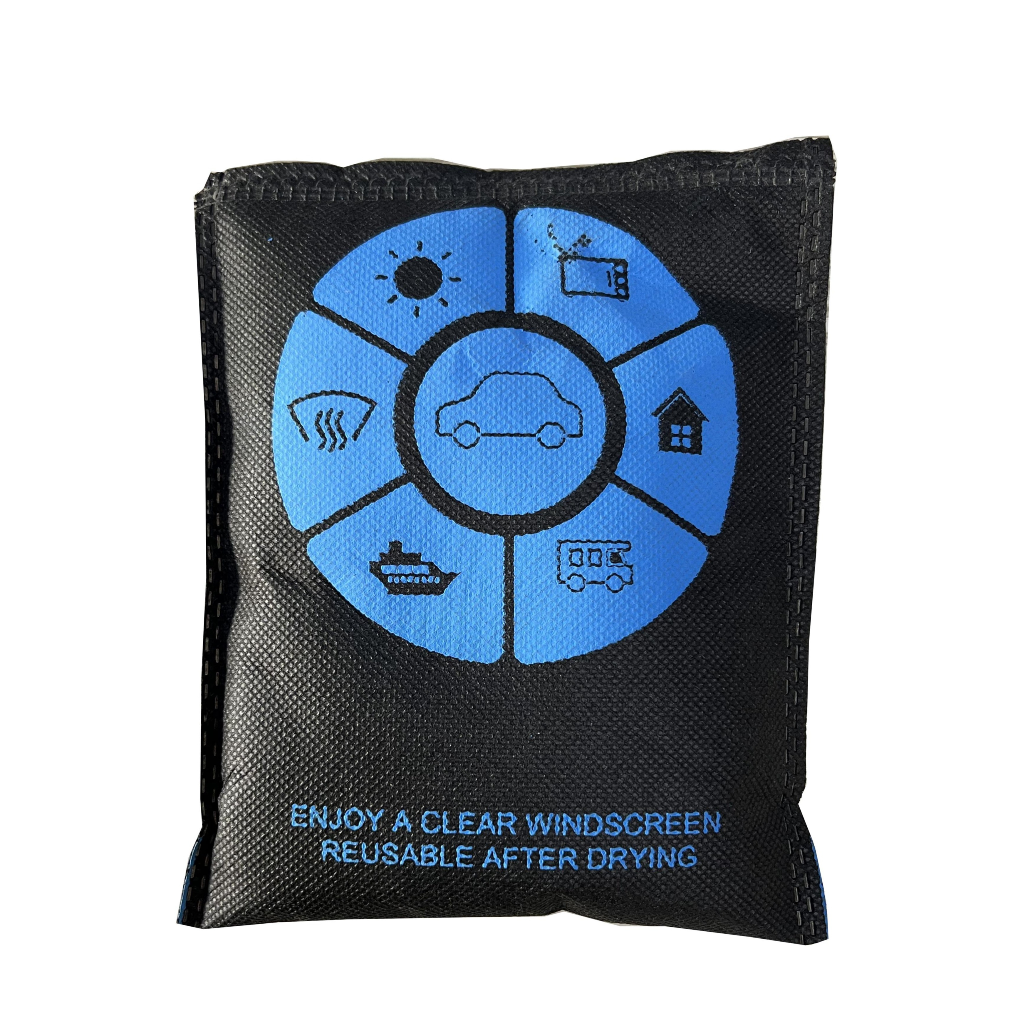 Image of (300g) Auto Luft Entfeuchter Kissen Wiederverwendbarer Silikongel Beutel - Schwarz bei Apfelkiste.ch