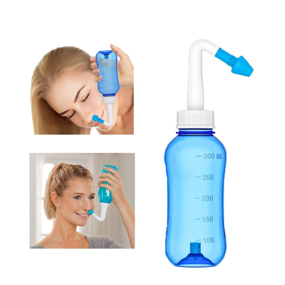 Image of (300ml) Nasendusche mit 2 Aufsätzen - Blau bei Apfelkiste.ch