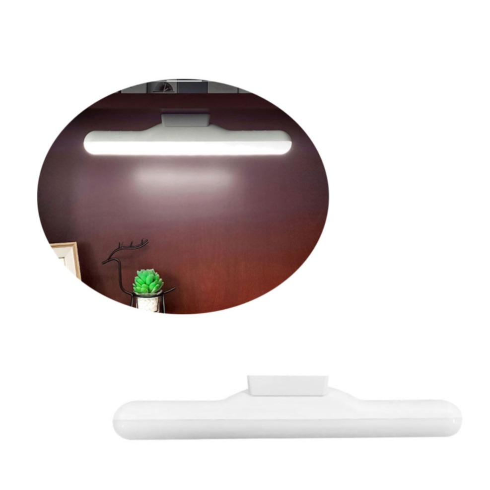 Image of (30cm) 14 LED's Lichtleiste Magnetische USB Leuchte Schrank Beleuchtung mit Touch + Halterung - Weiss bei Apfelkiste.ch