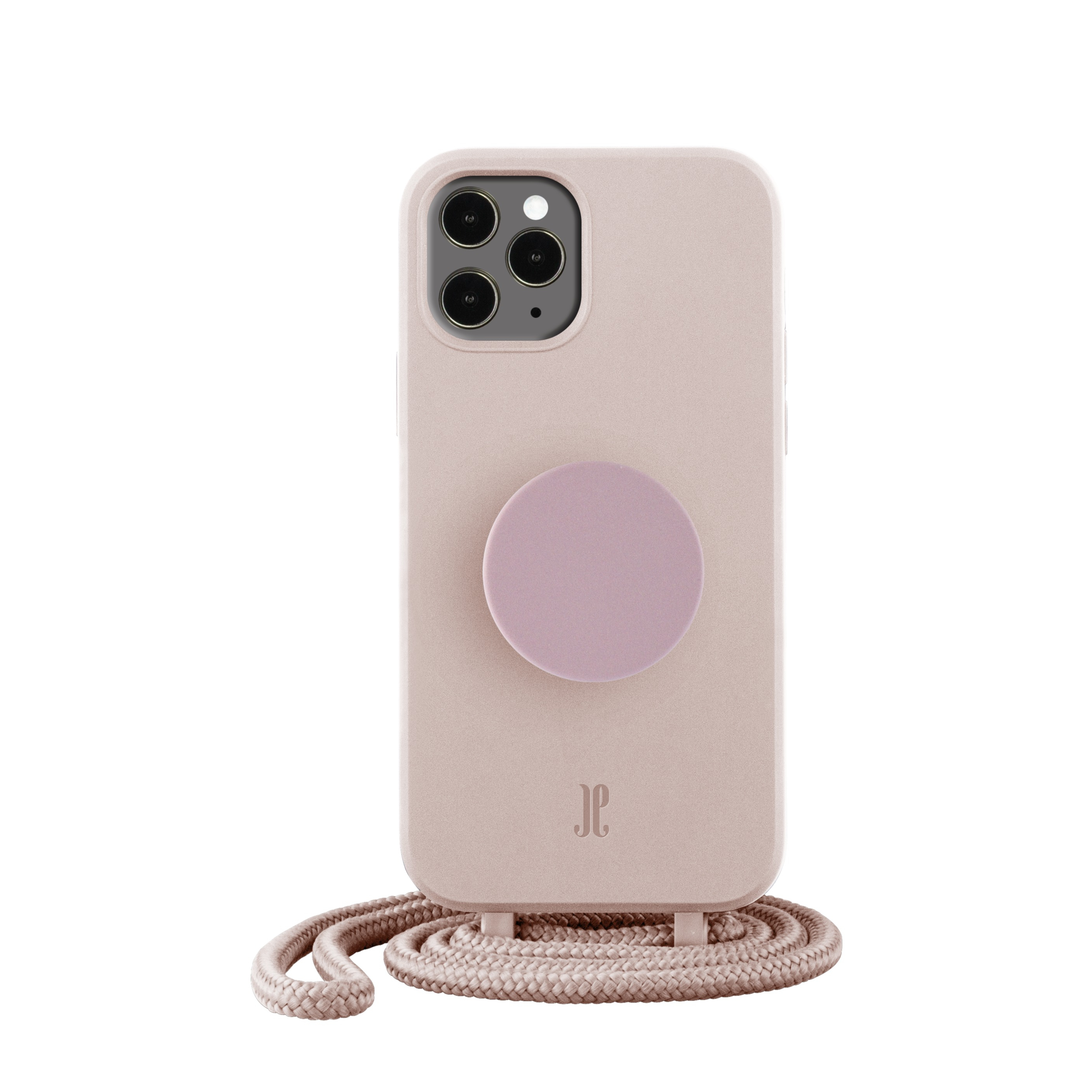 Image of PopSockets - (by Just Elegance) iPhone 11 Pro 3in1 Necklace Gummi Hülle + Handykette (150cm) + PopSockets (30049) - Rose Breath bei Apfelkiste.ch