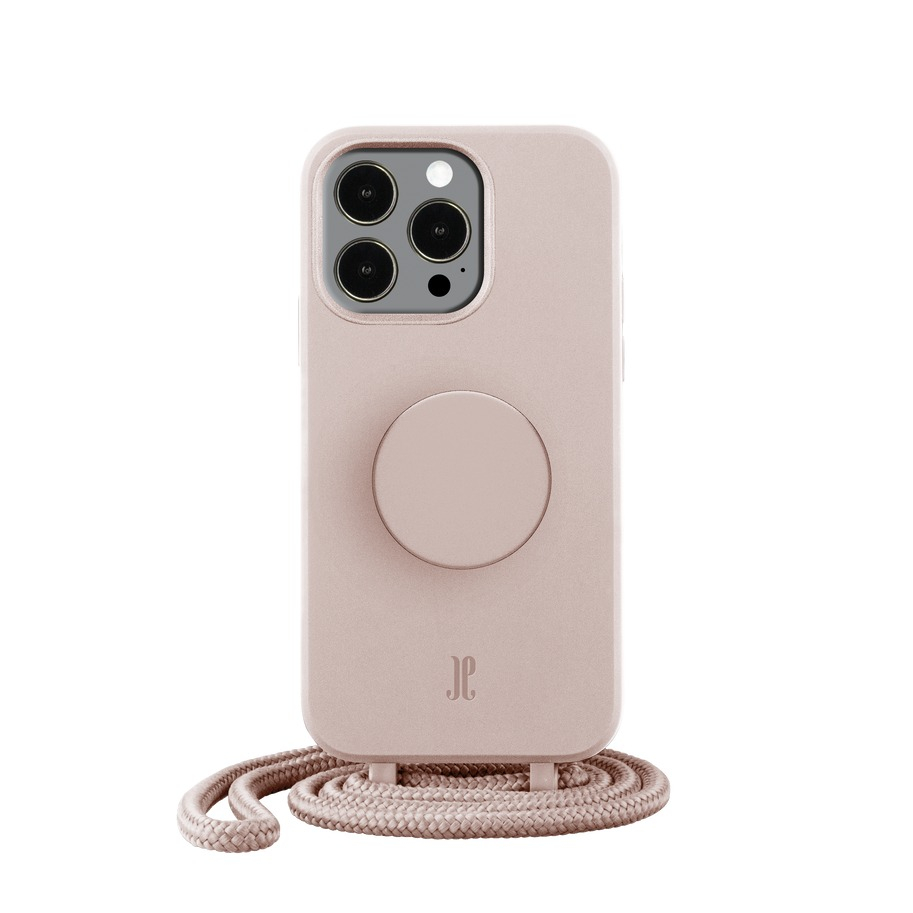 Image of PopSockets - (by Just Elegance) iPhone 12 Pro Max 3in1 Necklace Gummi Hülle + Handykette (150cm) + PopSockets (30038) - Rose Breath bei Apfelkiste.ch