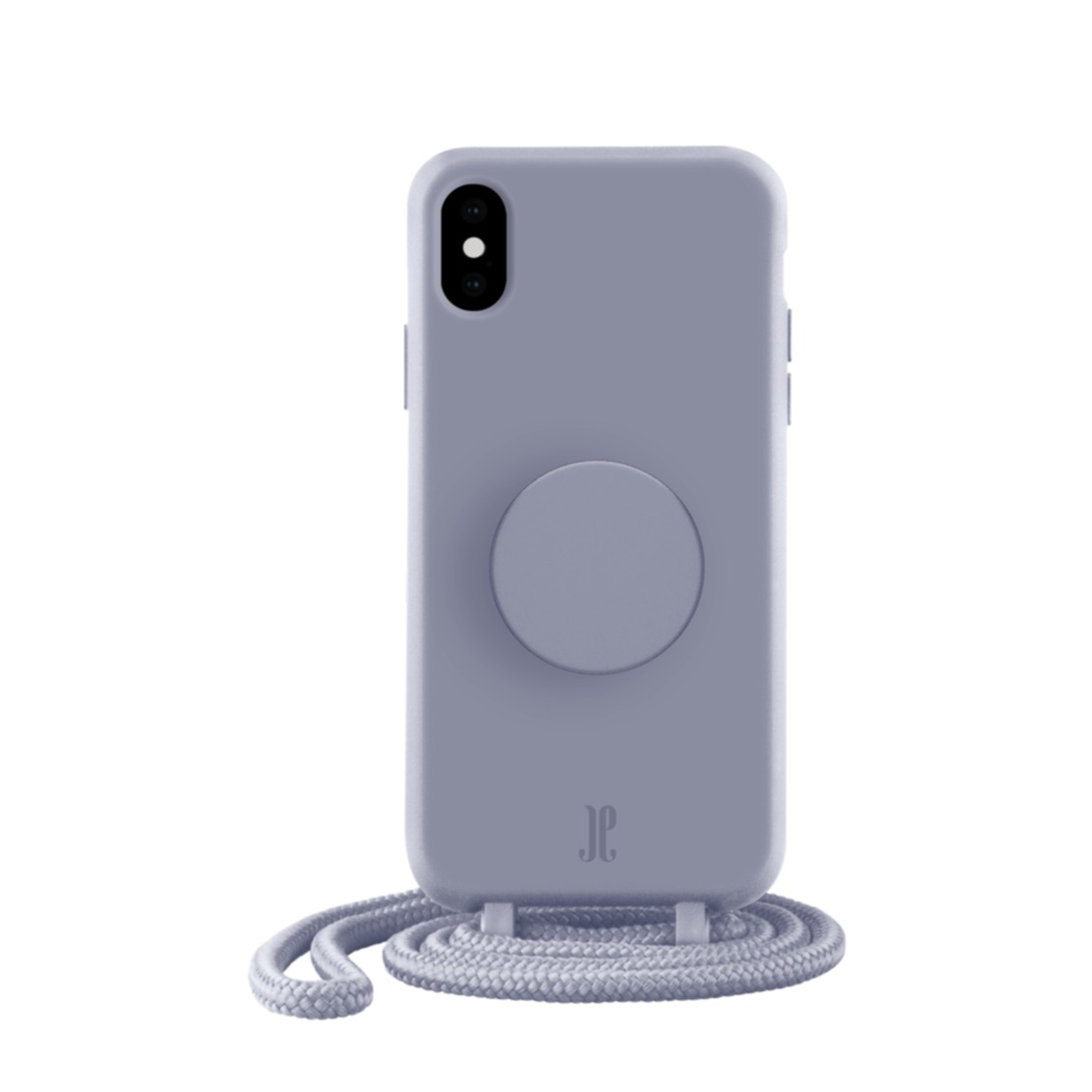Image of PopSockets - (by Just Elegance) iPhone Xs / X 3in1 Necklace Gummi Hülle + Handykette (150cm) + PopSockets (30019) - Lila bei Apfelkiste.ch
