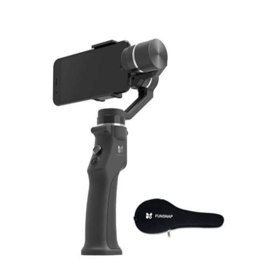 Image of Funsnap - Capture 1 3-Achsen Gimbal / Stabilisator 320° Schwenkbar für Smartphone und GoPro - Schwarz bei Apfelkiste.ch