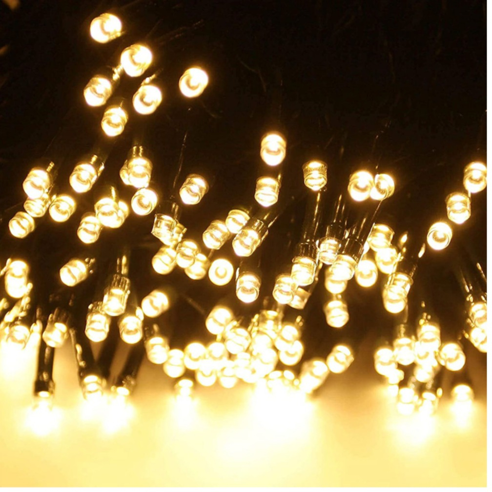 Image of (22m) 200 LED's XXL USB Lichterkette Deko Beleuchtung mit 8 Modi + Fernbedienung (IP65) - Warmweiss bei Apfelkiste.ch