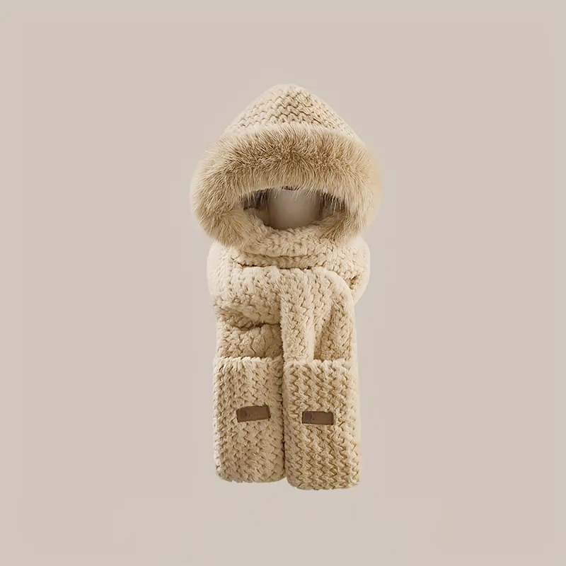 Produktbild von Yoolhamy 3-Teiliges Set: Mütze, Schal Und Handschuhe Für Damen