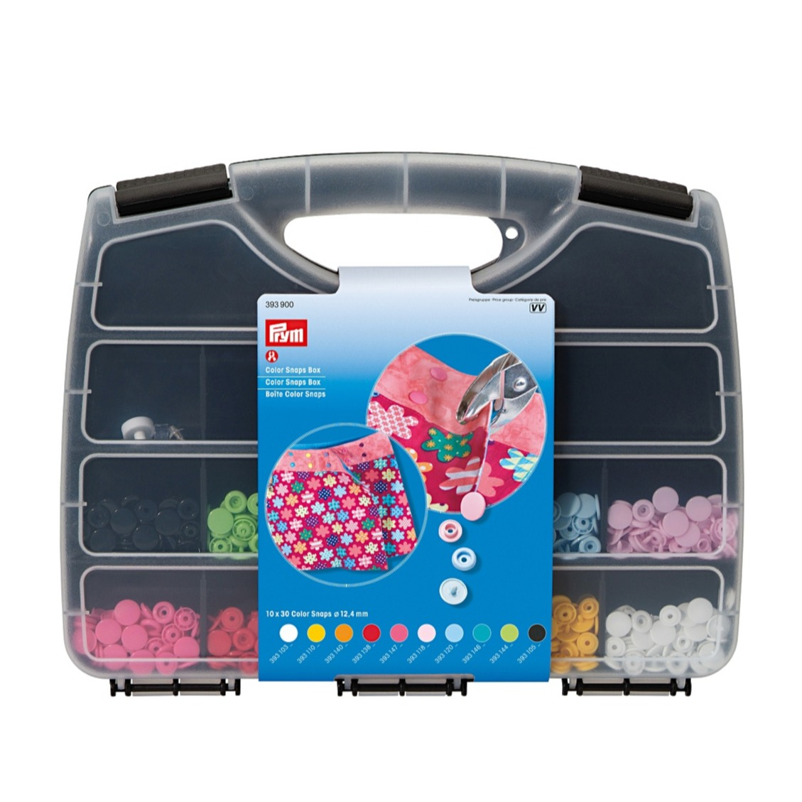 Prym Druckknpfe DIY Mercerie Organizer Box Werkzeug