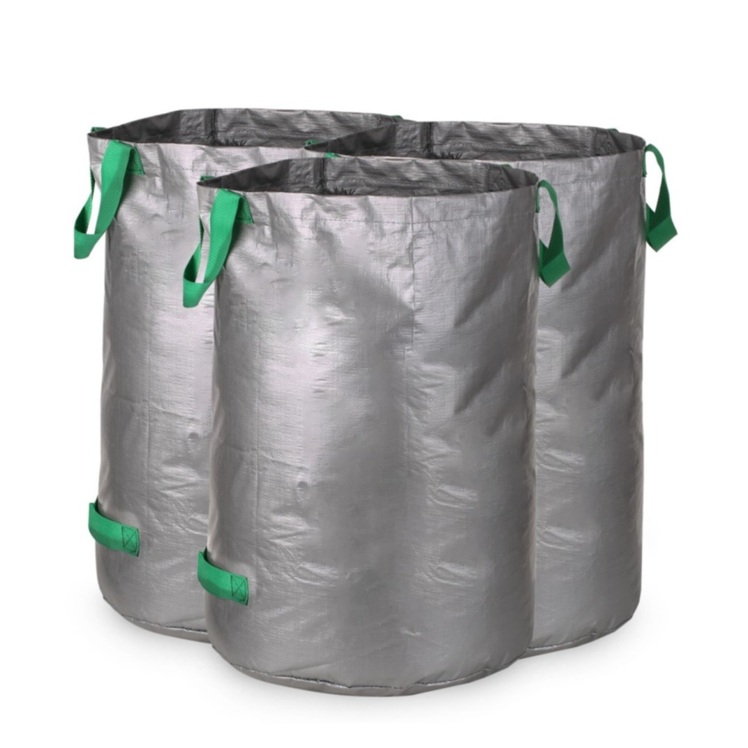 Image of (3er Set) 100l Gartensack Laub Abfallbehälter Grünzeug Recycle Tasche bei Apfelkiste.ch