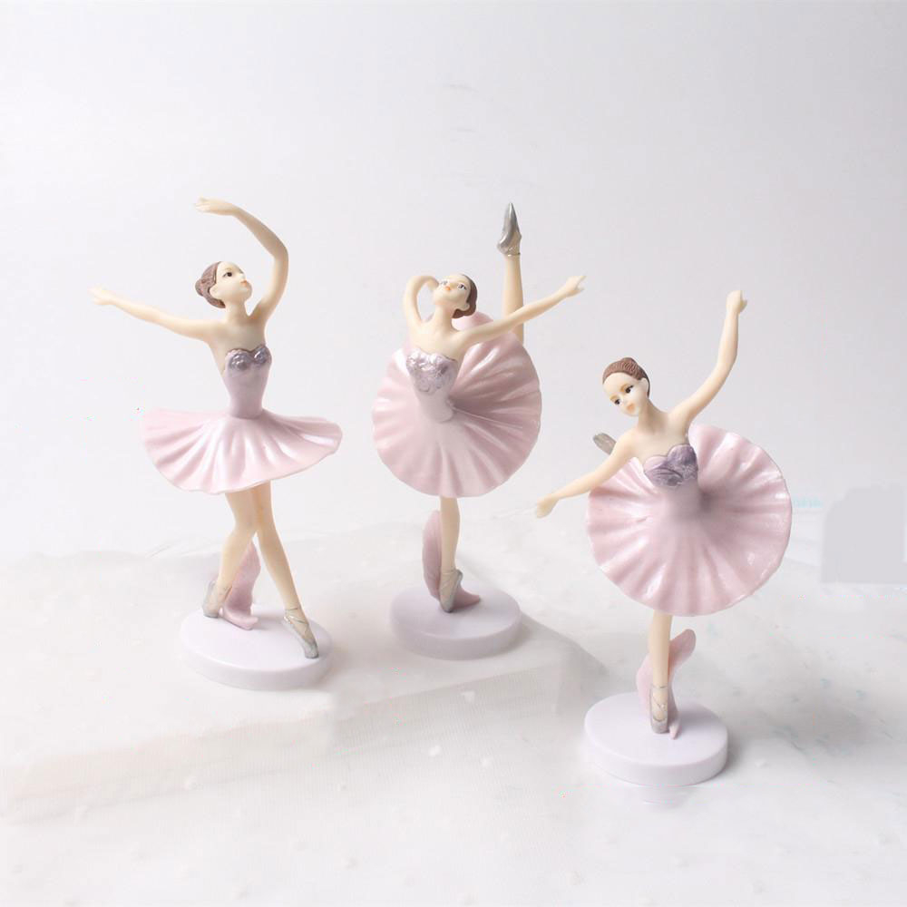 10 Ballerina Cupcake-Topper – Tortendeko Für Mädchengeburtstag, Rosa & Lila, 15,5 Cm Hoch