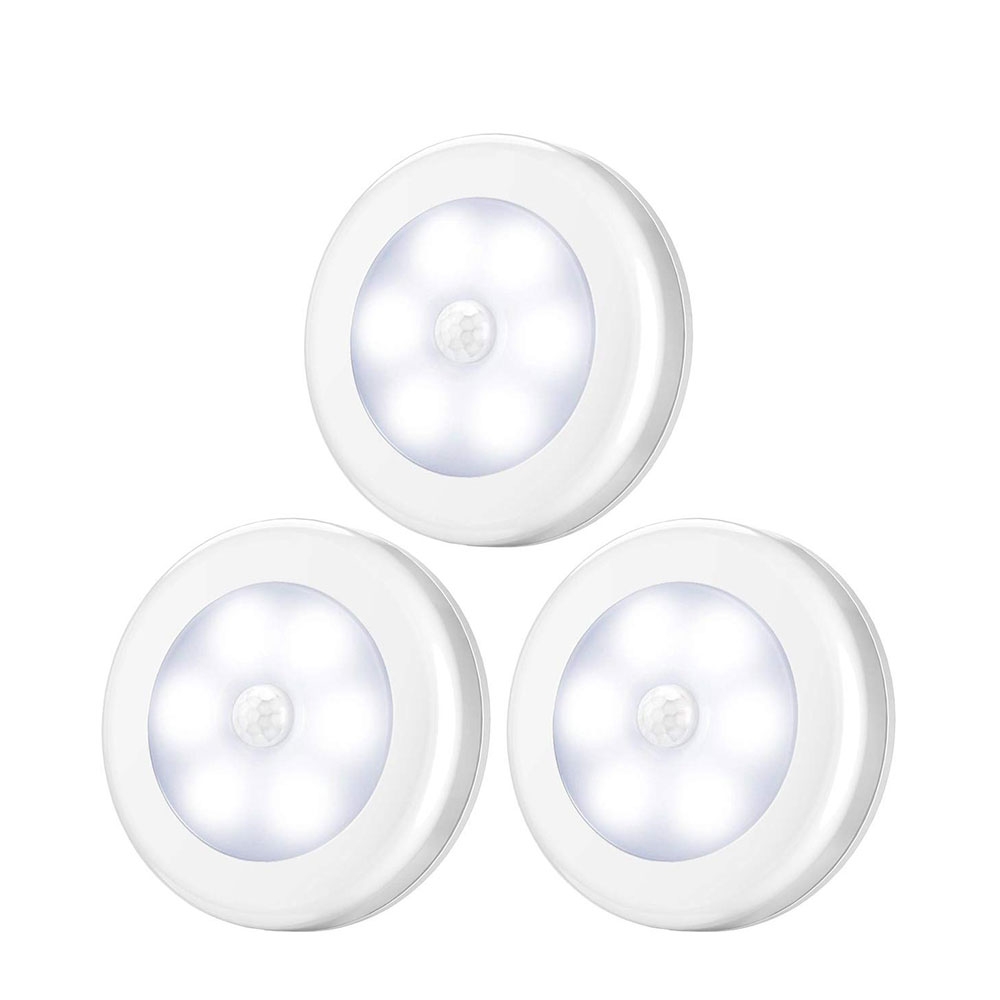 5x 8 LED Nachtlicht Lampe Bewegungsmelder Sensor Weiss 120° GY F0C0 
