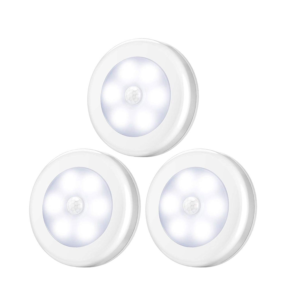 Image of (3er Set) Magnetisches Kabelloses LED Licht Nachtlicht mit Bewegungsmelder Motion Sensor - Weisses Licht bei Apfelkiste.ch