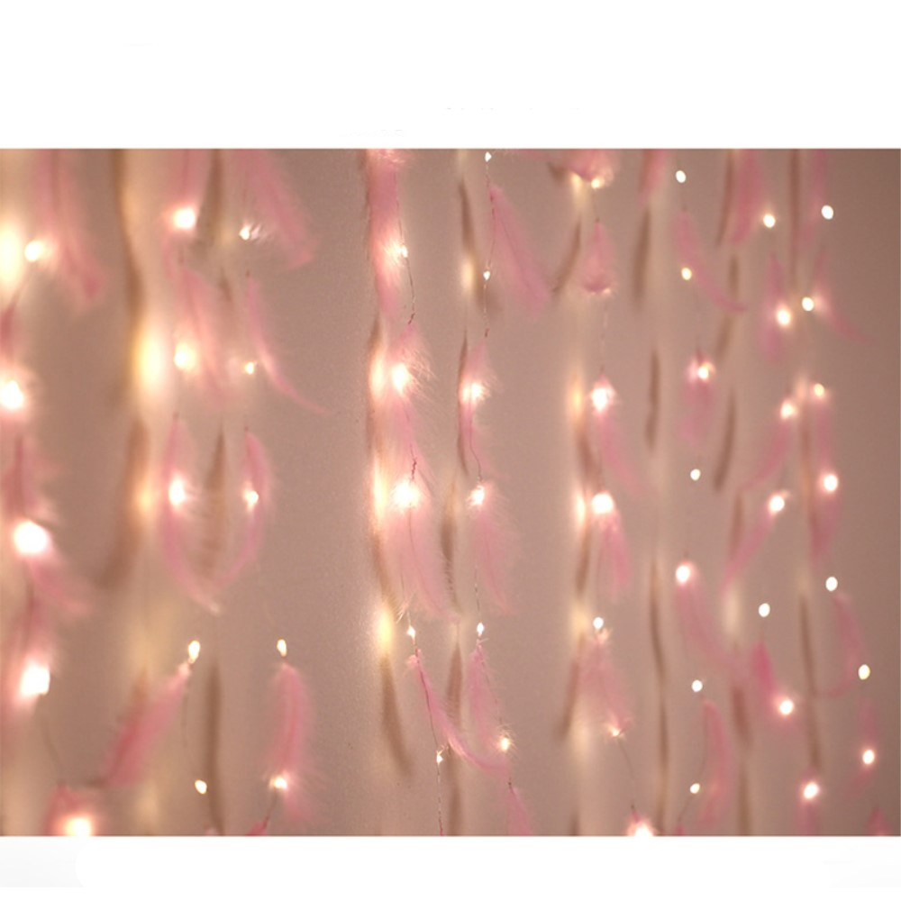 Image of (3m) 300 LED's USB Deko Feder Lichterkette mit 8 Modi + Fernbedienung - Kaltweiss bei Apfelkiste.ch