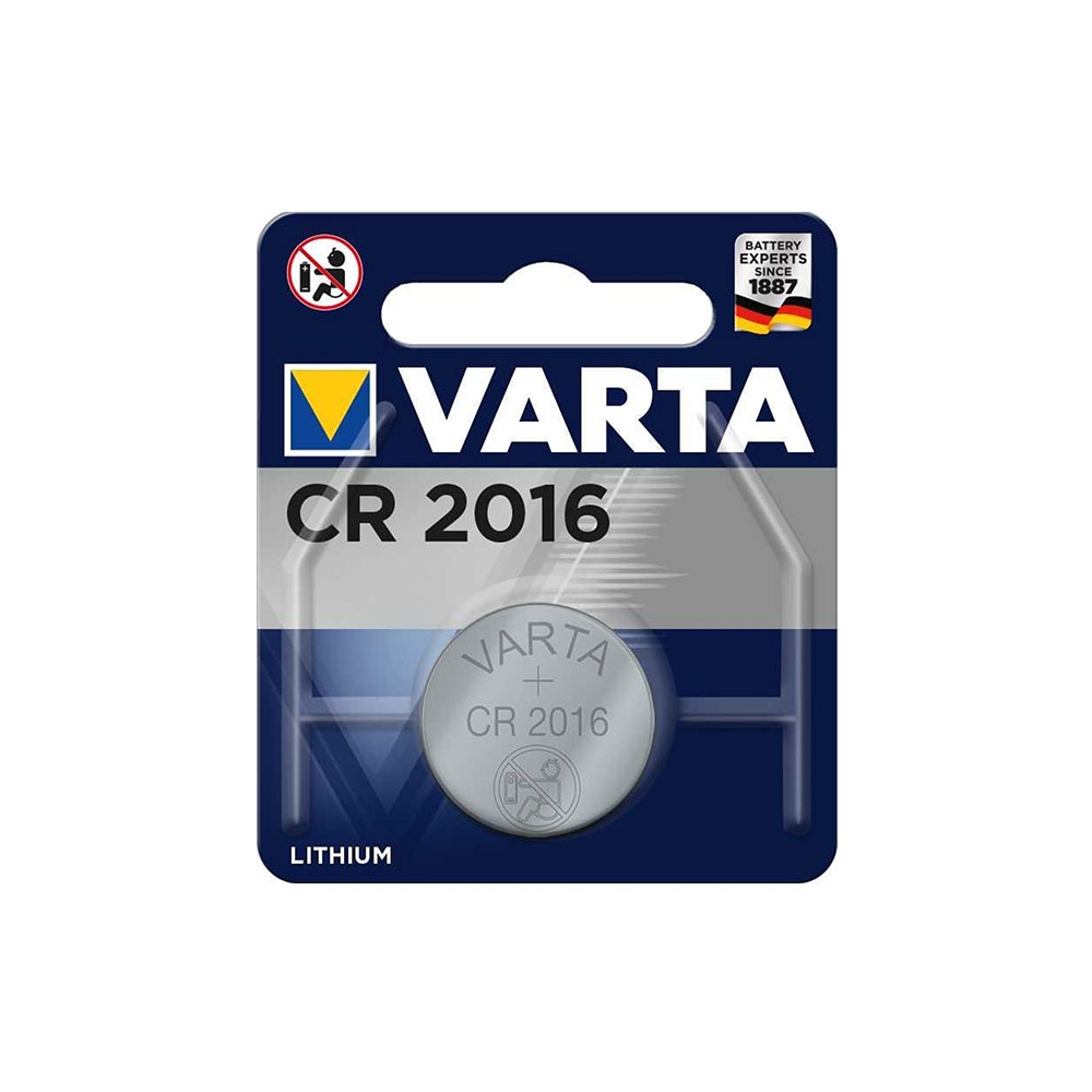 Image of Varta - 3 Volt Lithium Mangan Zelle Batterie Knopfzelle CR2016 (90mAh) bei Apfelkiste.ch