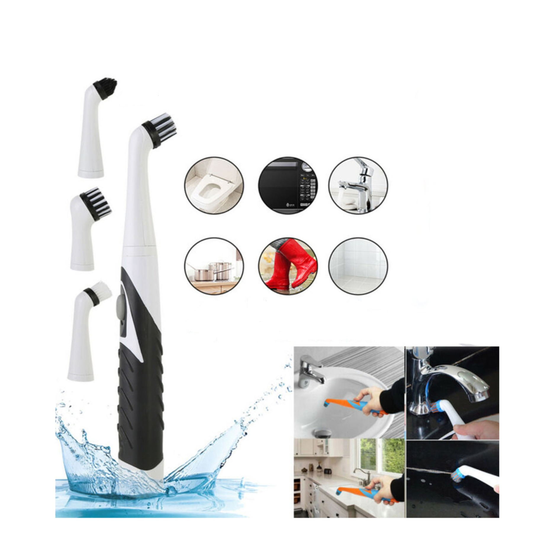 COZEVDNT 5-teiliges Nylon-Bürsten- und Schrubber-Set, antistatische  Reinigungsbürste, Elektronik, PC-Reinigung, Tastatur-Reinigungsbürste,  leitfähige