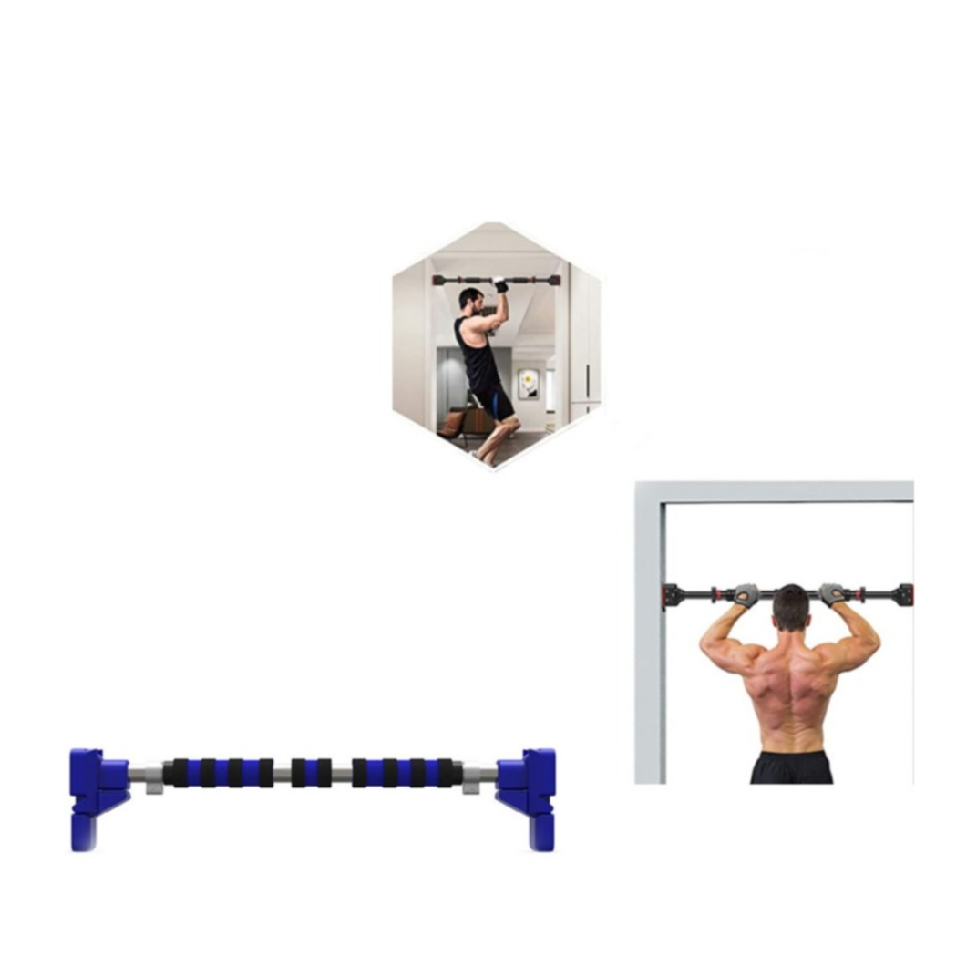 Image of (90-120cm) Fitness Sport Stange Training Klimmzüge / Rumpfbeugen / Liegestützen mit 500kg Gewichtsbeschränkung - Blau bei Apfelkiste.ch