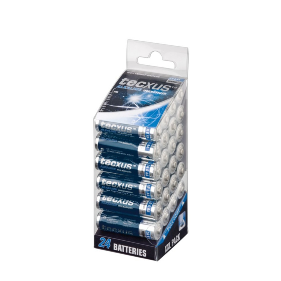 Image of Tecxus - 24er Pack Batterie AA / LR6 Alkali-Manga 1.5V (Mignon) bei Apfelkiste.ch