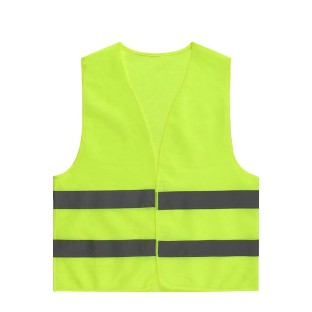 Image of (4er Set) 360° Reflektierende Sicherheits Warnweste / Pannenweste (OneSize) - Neon Grün bei Apfelkiste.ch