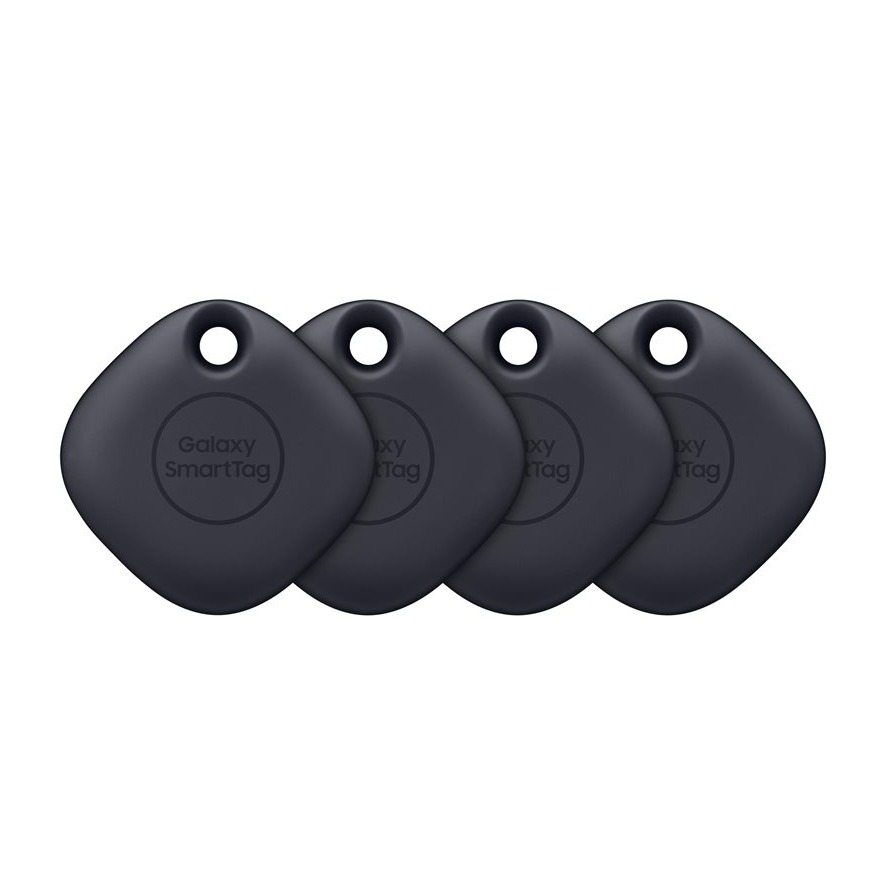 Image of (4er Set) Samsung - Galaxy SmartTag Spritzwasserfester Bluetooth Keyfinder (EI-T5300KBEGEU) - Schwarz bei Apfelkiste.ch