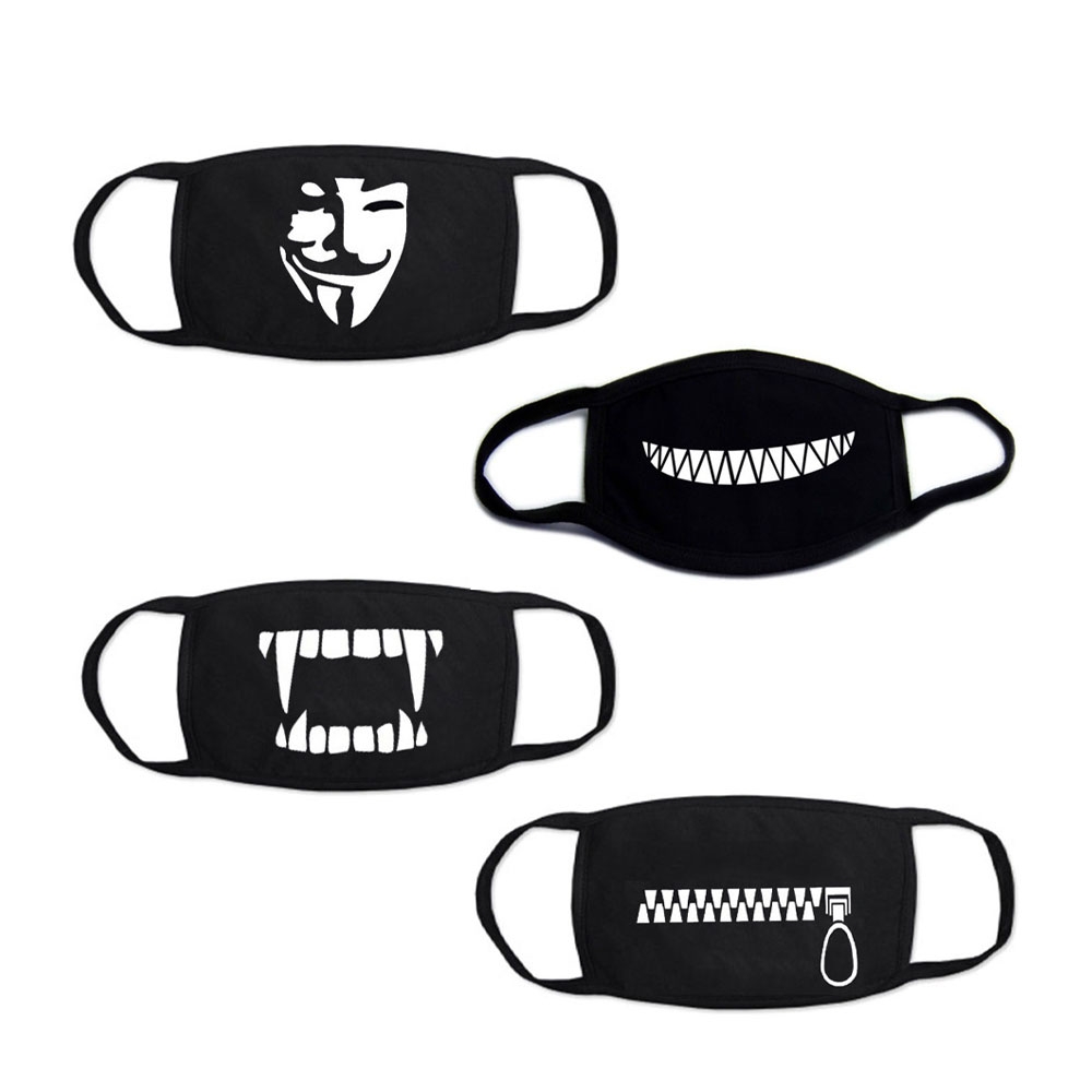 Image of (4er Set) Wiederverwendbare Stoff Mundschutz Hygiene Atemschutzmaske Staubschutzmaske - Style 1 bei Apfelkiste.ch