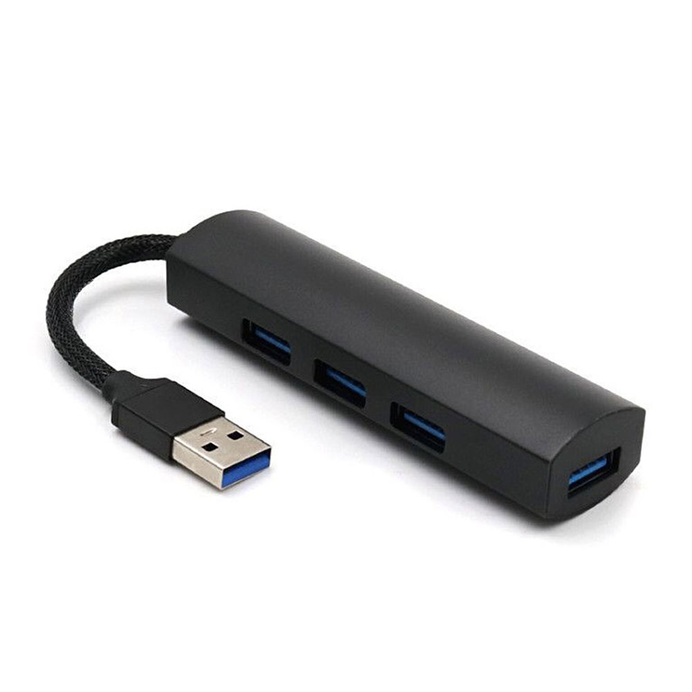 Image of 4-Port USB 3.0 Highspeed Aluminium Hub im edlen Design - Schwarz bei Apfelkiste.ch