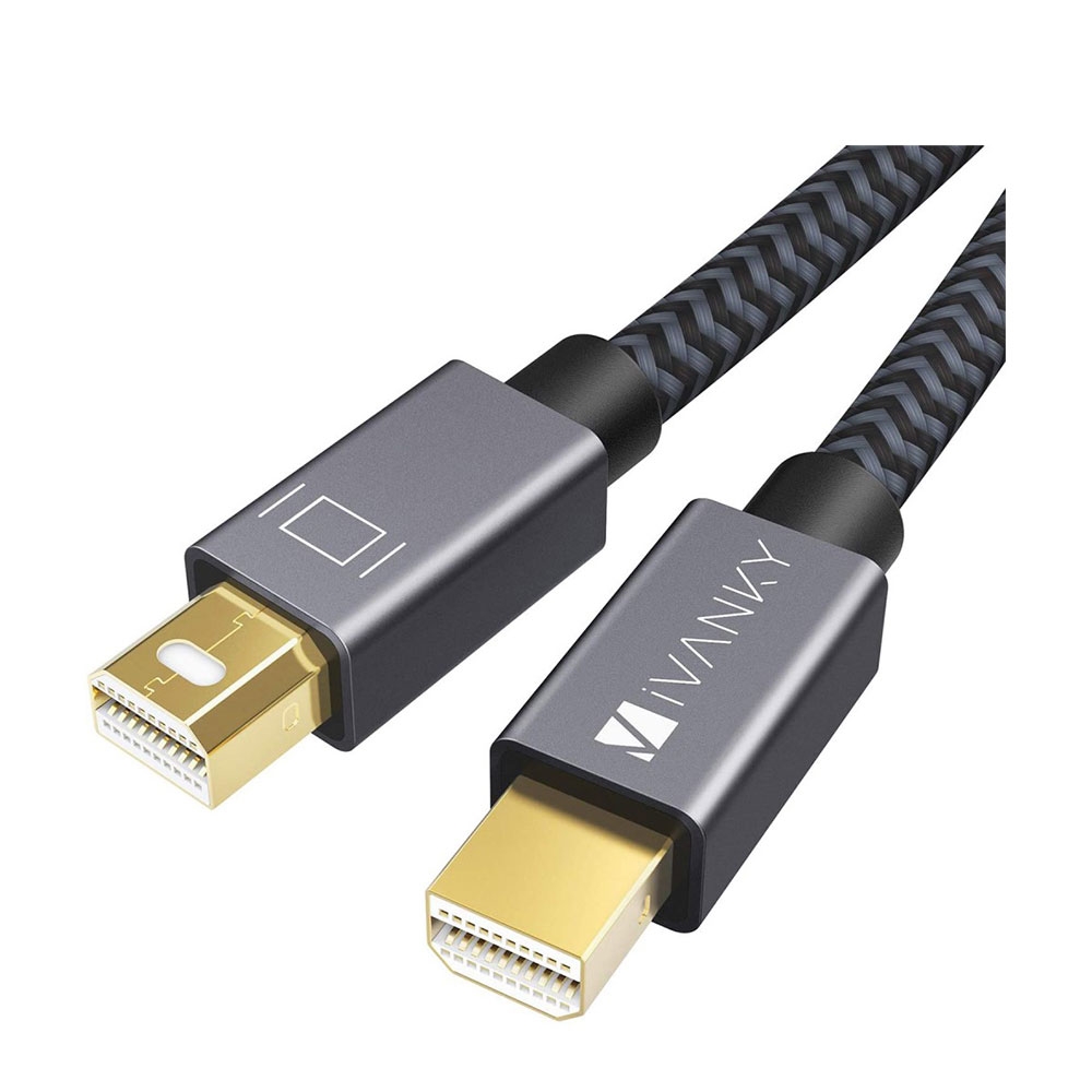 Image of Mini DisplayPort MDP Thunderbolt auf Mini DisplayPort MDP (2m) 4K@60Hz Verbindungskabel - Grau bei Apfelkiste.ch