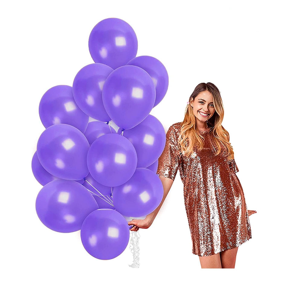 Image of (50er Set) Ø30cm Party Ballons Latex Luftballons - Violett bei Apfelkiste.ch