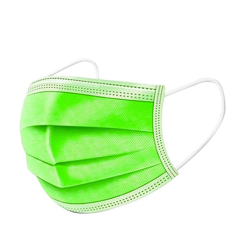 Image of (50er Set) Einweg Mundschutz Hygiene Atemschutzmaske (Einheitsgrösse) - Grün bei Apfelkiste.ch