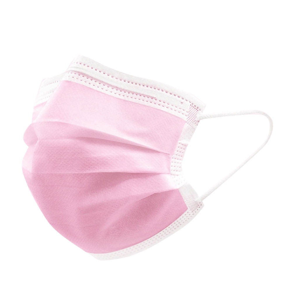Image of (50er Set) Einweg Mundschutz Hygiene Atemschutzmaske (Einheitsgrösse) - Rosa bei Apfelkiste.ch