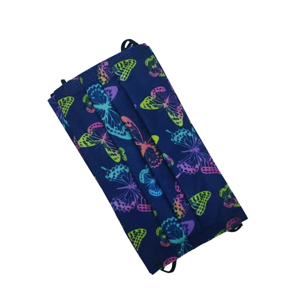 Image of (50er Set) Einweg Mundschutz Hygiene Atemschutzmaske (Einheitsgrösse) - Schmetterlinge bei Apfelkiste.ch