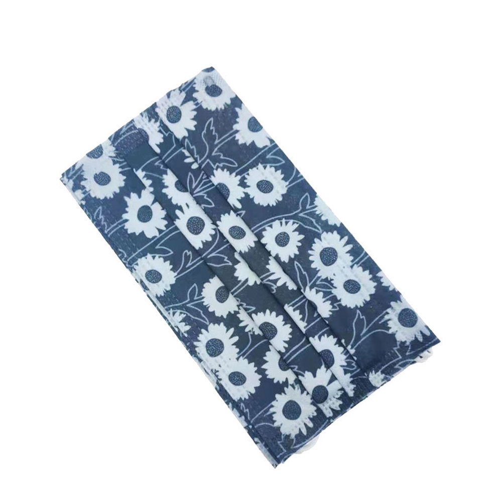 Image of (50er Set) Einweg Mundschutz Hygiene Atemschutzmaske (Einheitsgrösse) - Sonnenblumen bei Apfelkiste.ch