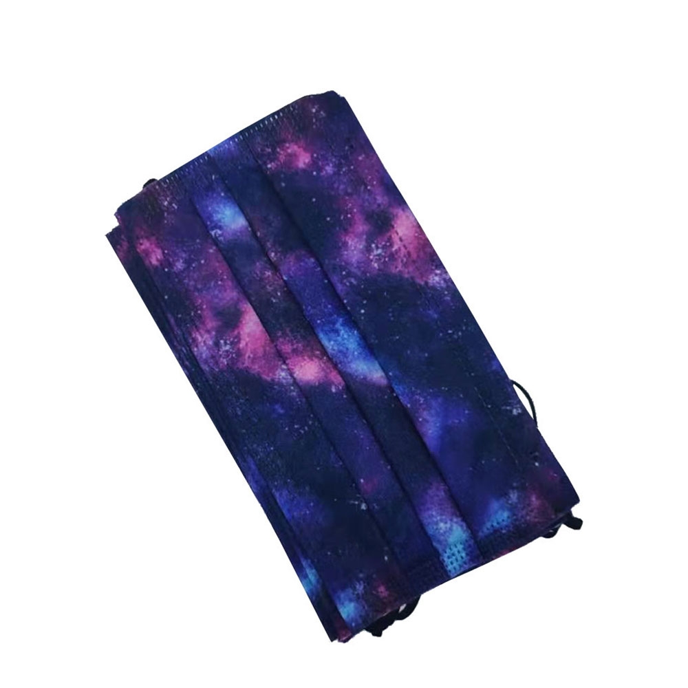 Image of (50er Set) Einweg Mundschutz Hygiene Atemschutzmaske (Einheitsgrösse) - Pink / Dunkelblau bei Apfelkiste.ch