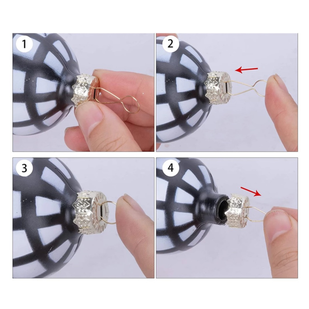 Ceolup Weihnachtsbaum Haken - Rostfreie Metall Aufhänger Für Christbaumschmuck