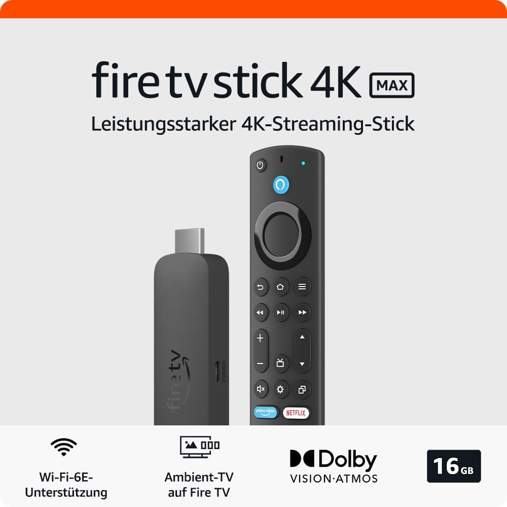 Amazon Fire TV Stick 4K Max mit Sprachsteuerung