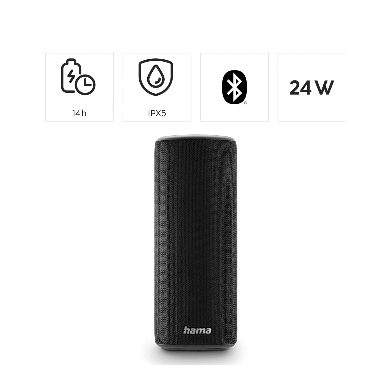 Bluetooth Lautsprecher - Hama Schwarz 3.0 Pipe LED