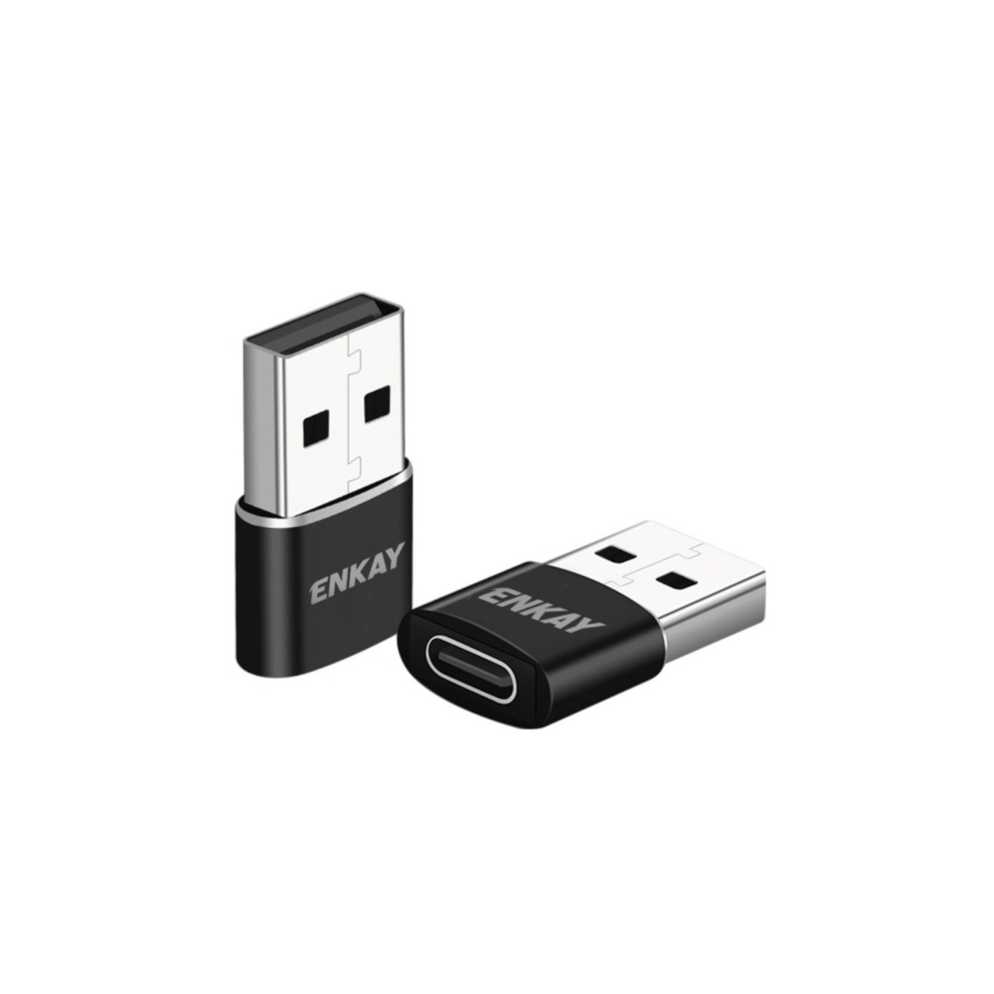 Image of USB C auf USB A Lade und Daten Adapter Stecker Fast Charge - Schwarz bei Apfelkiste.ch