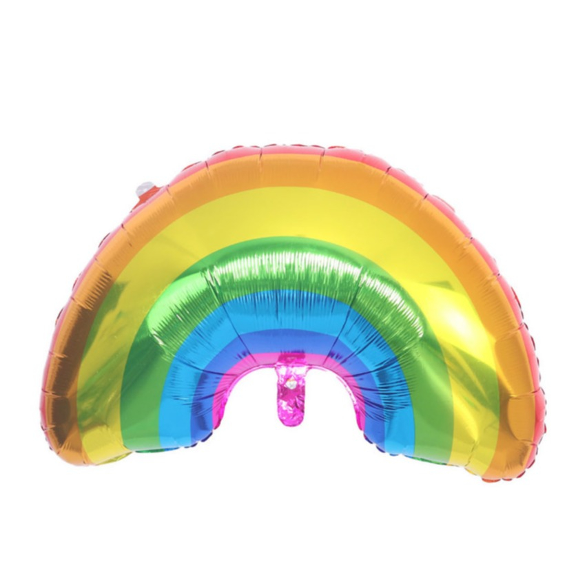 Image of (5er Set) 93x60cm Folien Luftballon Geburtstag / Party / Dekoration - Regenbogen bei Apfelkiste.ch