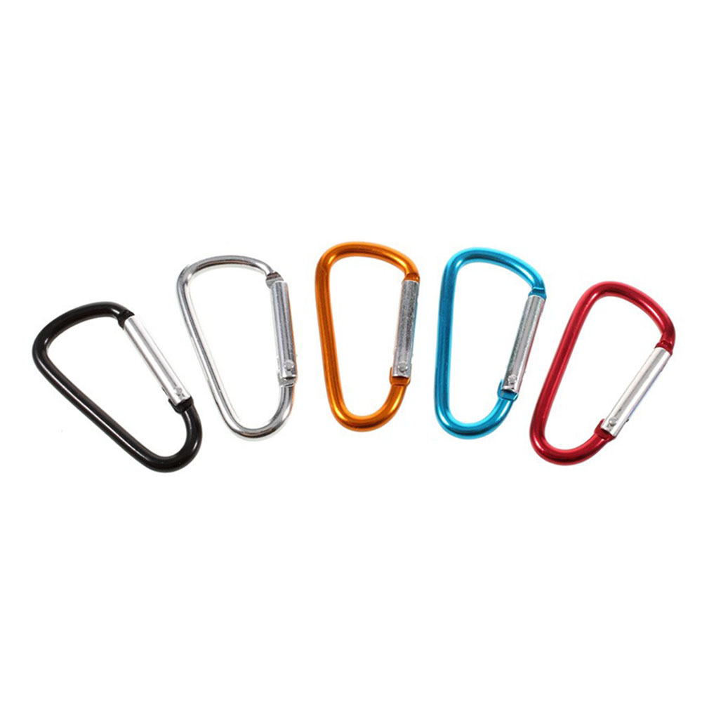 Image of (5er Set) 5.5cm Aluminium Karabiner Haken Schlüsselanhänger - Div. Farben bei Apfelkiste.ch