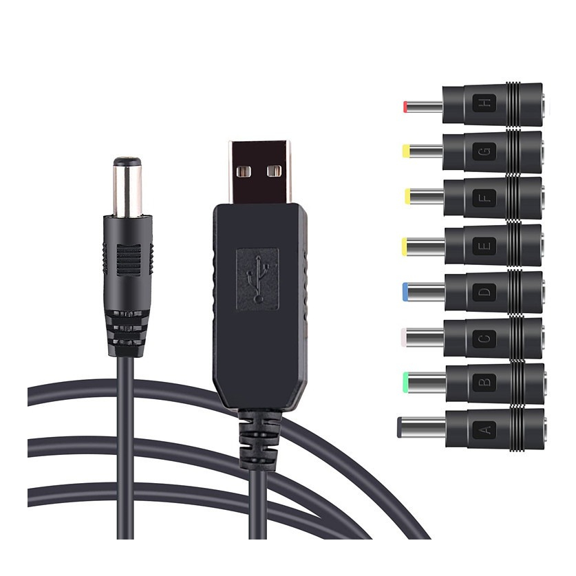 1m) 5V USB DC Ladekabel USB A Stecker auf Hohlstecker