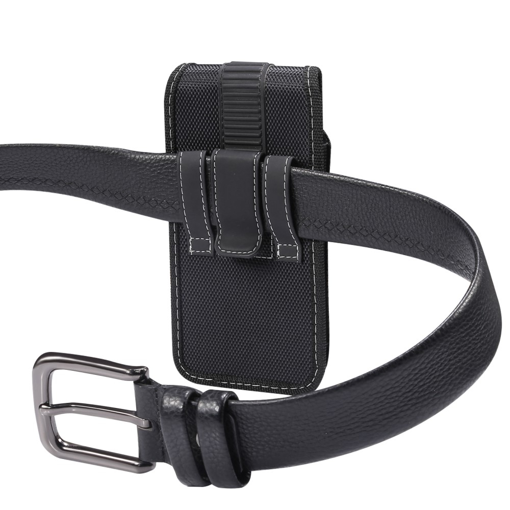 PiTau Gürtelholster Für IPhone 14/13/12/XR Usw., Mit Magnetverschluss Und Kartenfach, Schwarz