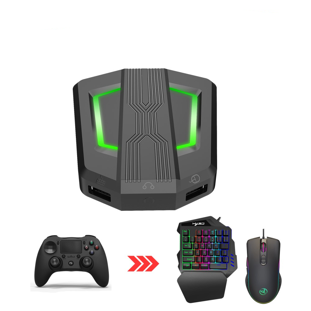 3-tlg. Set) Gaming Tastatur und Maus + Konverter