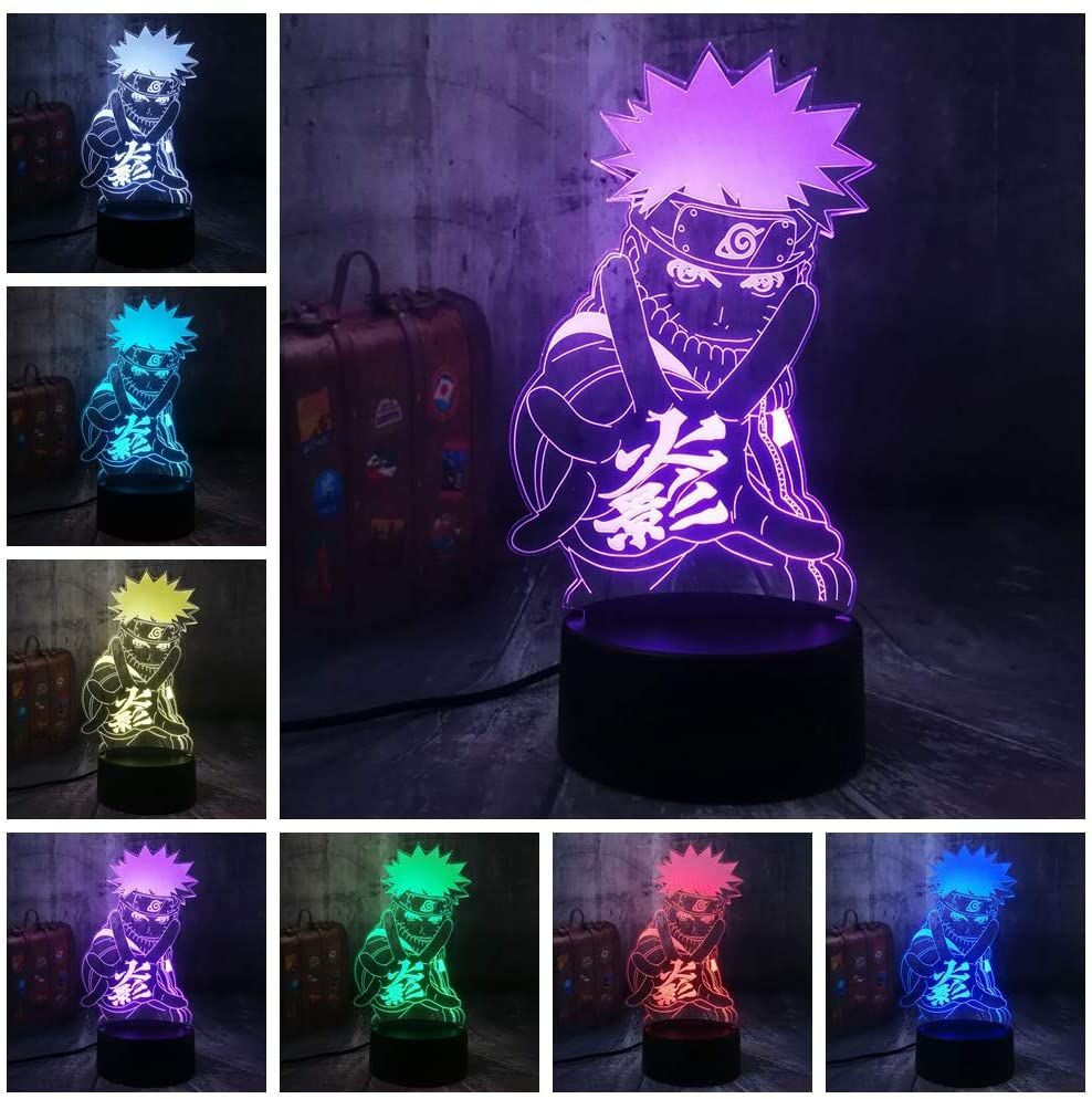3D Anime LED Lampe Nachtlicht USB Deko Shinobi