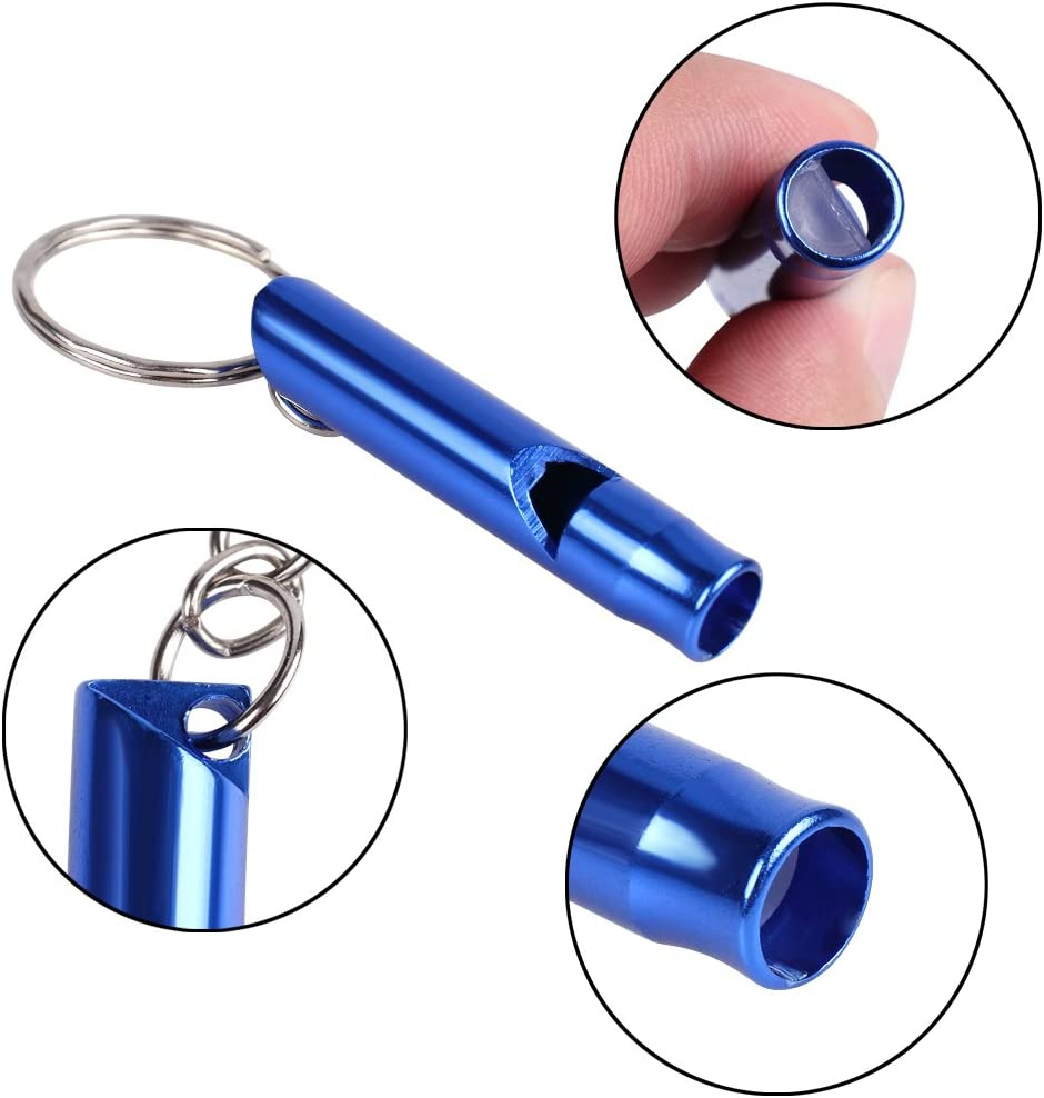 Silber Blass Blau Metall Pfeife Anhänger Schlüsselanhänger Schlüssel Ring Halte